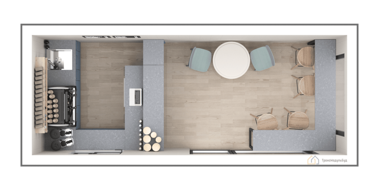 Modular Coffee Shop BM 7.3 - 1/2
