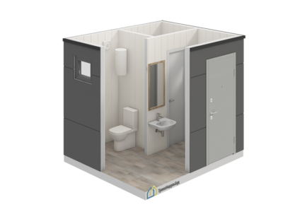 Туалетный модуль раздельный (М/Ж) БМ 3.3 фото