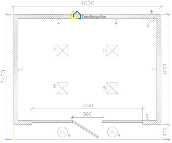 Modular Pavilion BM 6.3 - 1/4