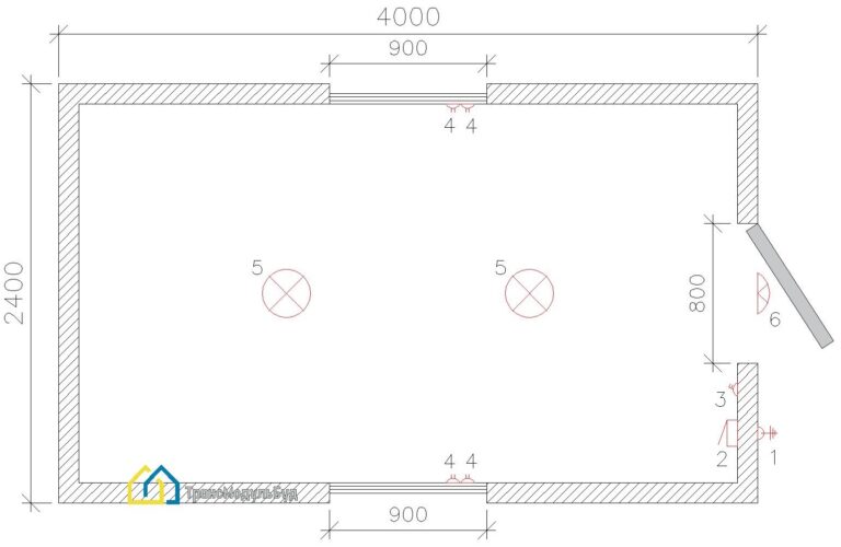 Construction Trailer BM 9.3 - 1/4