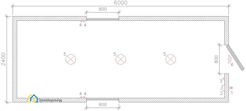 Construction Trailer BM 9.3 - 3/4