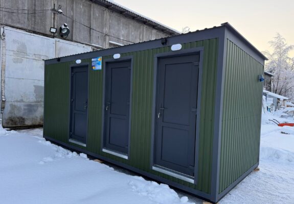 Модульный санузел для рабочих 6х2,5х2,7 (Полтавская обл.) фото