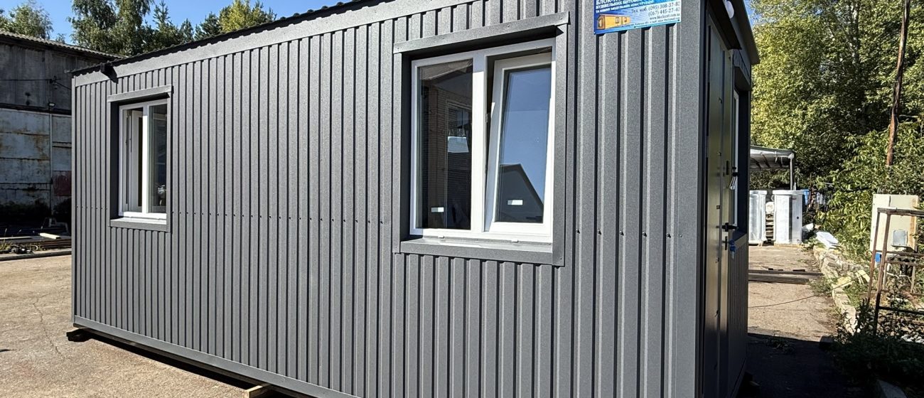 Двокімнатна побутівка з санвузлом для охорони 6х2,5х2,6 (пгт. Бородянка, Київська обл.) - 2
